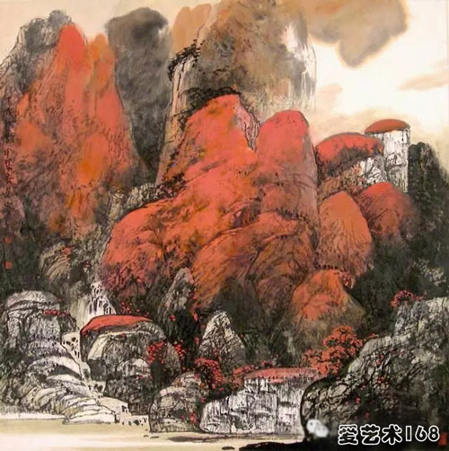 十渡秋色-2004-68x68cm