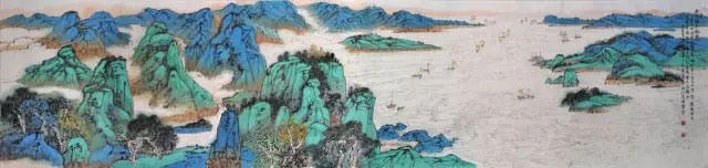 岳阳楼大观图246x66cm