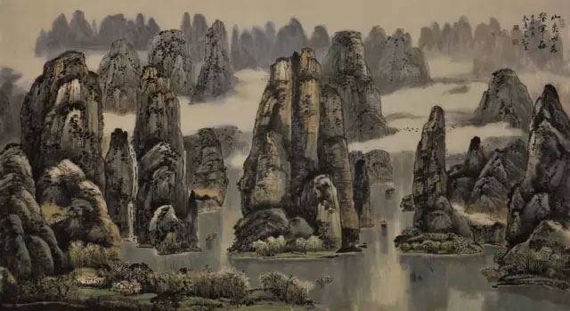 山灵水秀春常在180x90cm