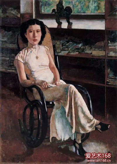 珍妮小姐画像--布面油画-136×98cm--1939年