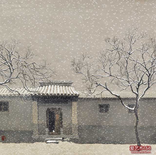 北京的雪80x80cm1989