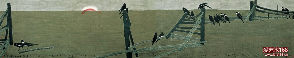 贝加尔湖东岸所看所思720x142cm+2007年