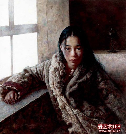 远方传来陌生的歌 布面油画 130cm×110cm 2008